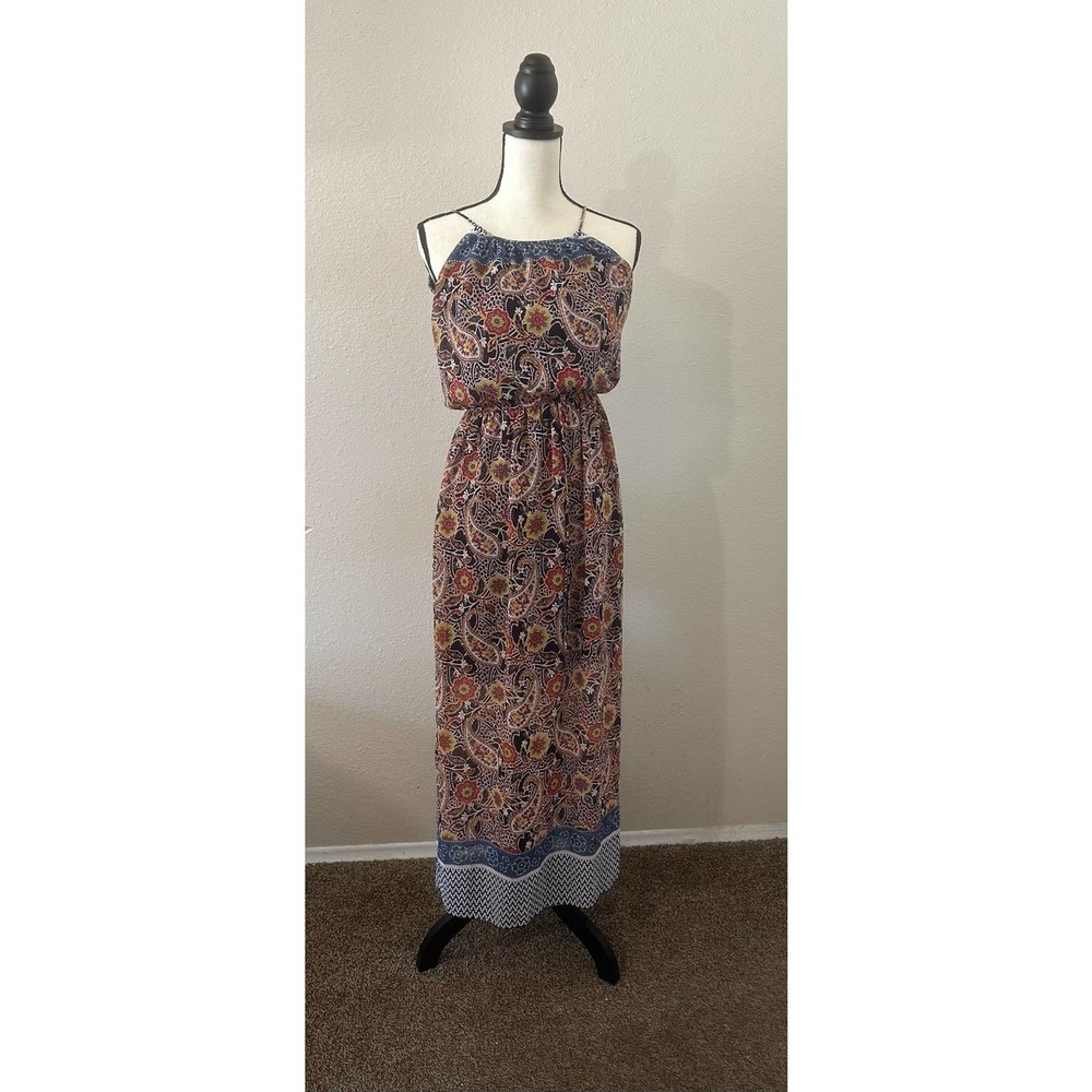 NWOT Multi-Colored Spaghetti Strap Maxi Dress| Women/Junior’s